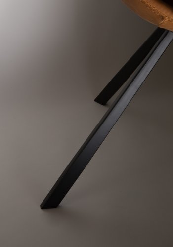 DUTCHBONE Franky spisebordsstol - brun PU og sort stl