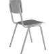 ZUIVER Back To School spisebordsstol, stabelbar - gr HPL og gr stl