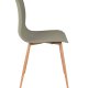 WHITE LABEL LIVING Leon spisebordsstol - grn polypropylen og jern