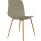 WHITE LABEL LIVING Leon spisebordsstol - grn polypropylen og jern
