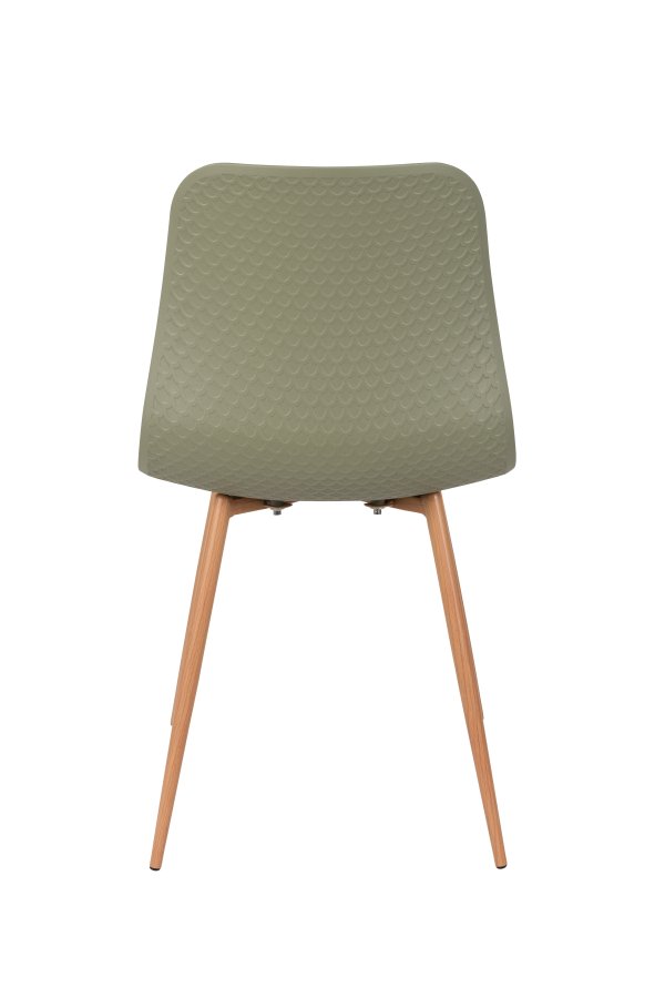 WHITE LABEL LIVING Leon spisebordsstol - grn polypropylen og jern