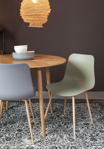 WHITE LABEL LIVING Leon spisebordsstol - grn polypropylen og jern