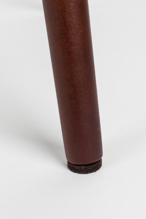 WHITE LABEL LIVING Conway spisebordsstol - mrkegr stof og bgetr