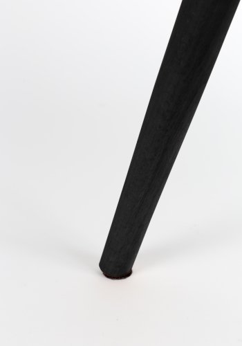 WHITE LABEL LIVING Lester spisebordsstol - antracitgr stof og bgetr