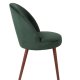 DUTCHBONE Barbara spisebordsstol - grn polyester stof og brun bgetr