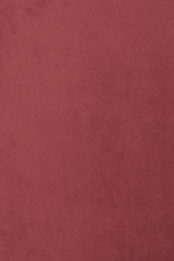 DUTCHBONE Barbara spisebordsstol - rd fljl stof og brun bgetr