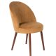 DUTCHBONE Barbara spisebordsstol - camel fljl stof og brun bgetr