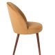 DUTCHBONE Barbara spisebordsstol - camel fljl stof og brun bgetr