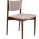 DUTCHBONE Torrance spisebordsstol - brun polyester stof og brun tr