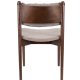 DUTCHBONE Torrance spisebordsstol - brun polyester stof og brun tr