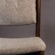 DUTCHBONE Torrance spisebordsstol - brun polyester stof og brun tr