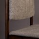 DUTCHBONE Torrance spisebordsstol - brun polyester stof og brun tr