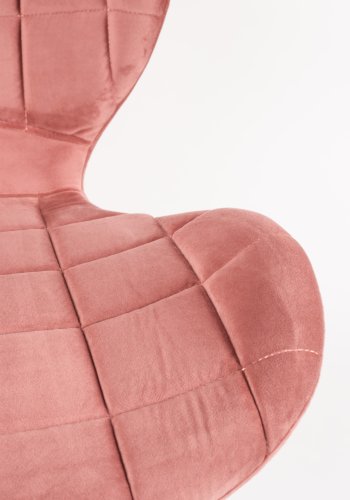 ZUIVER OMG spisebordsstol - lyserd fljl og sort jern