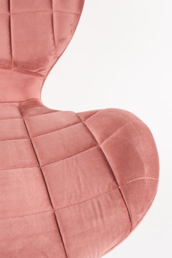 ZUIVER OMG spisebordsstol - lyserd fljl og sort jern