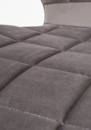 ZUIVER OMG spisebordsstol - gr fljl og sort jern