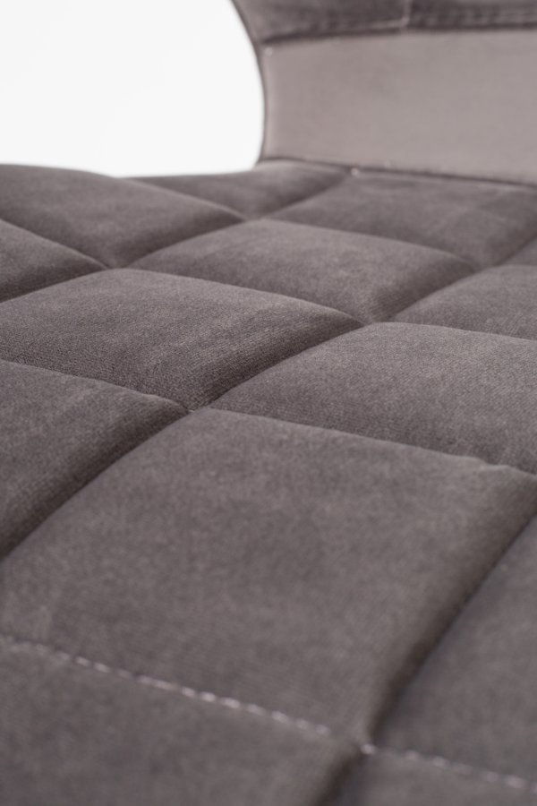 ZUIVER OMG spisebordsstol - gr fljl og sort jern