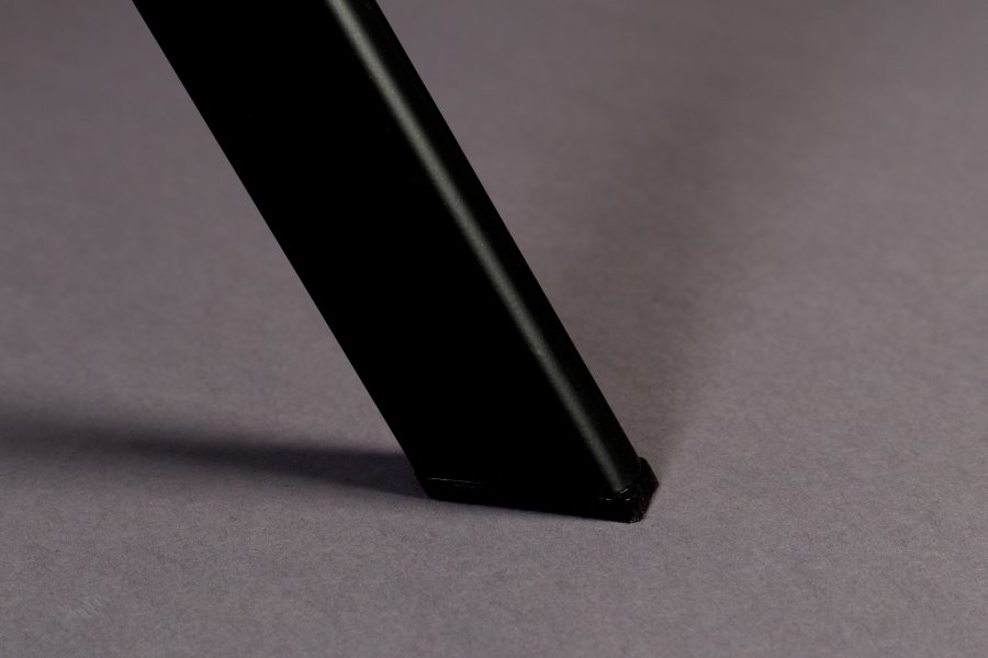 DUTCHBONE Franky spisebordsstol - petrol fljl stof og sort stl