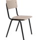 ZUIVER Back To School spisebordsstol, stabelbar - mat beige HPL og sort stl