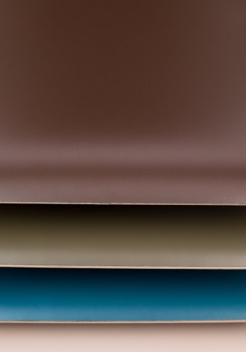 ZUIVER Back To School spisebordsstol, stabelbar - mat beige HPL og sort stl