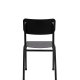 ZUIVER Back To School havestol, stabelbar - sort aluminium