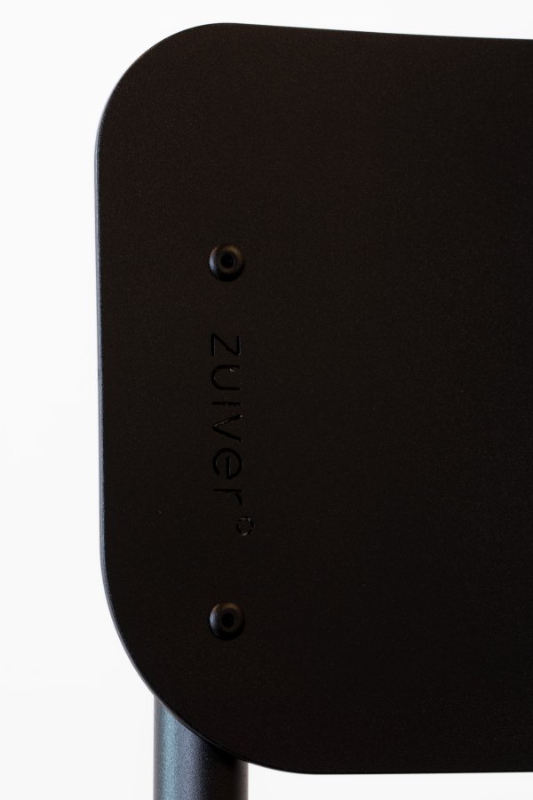 ZUIVER Back To School havestol, stabelbar - sort aluminium