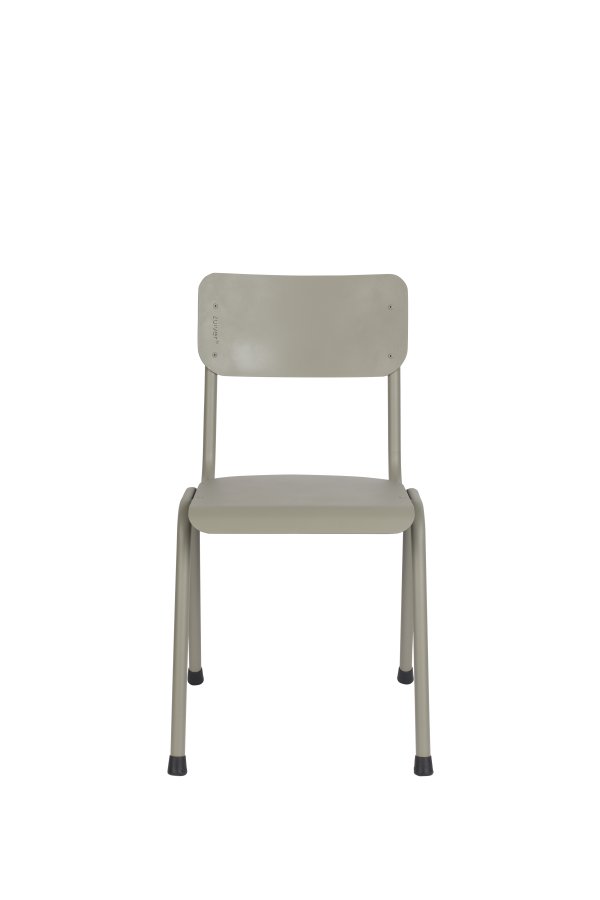 ZUIVER Back To School havestol, stabelbar - mosgrn aluminium