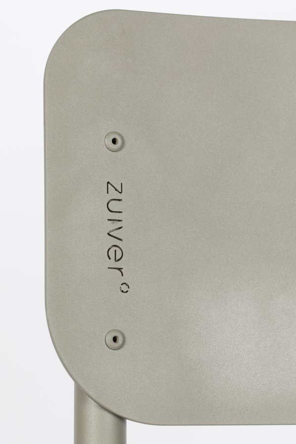 ZUIVER Back To School havestol, stabelbar - mosgrn aluminium