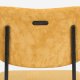ZUIVER Benson spisebordsstol - okkergul fljl polyester/nylon og sort stl