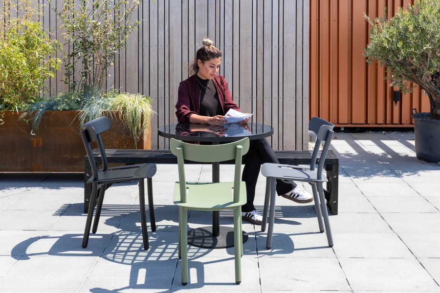 ZUIVER Friday havestol - grn aluminium