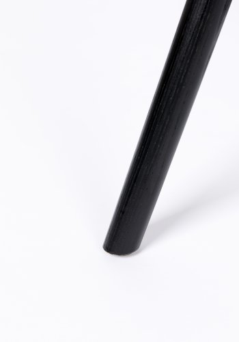 ZUIVER Albert Kuip Soft spisebordsstol - bl polyester og sort asketr