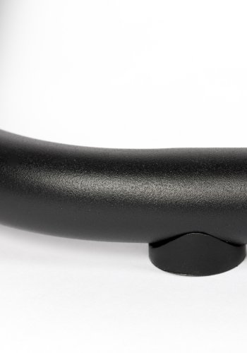 ZUIVER Thirsty spisebordsstol, stabelbar - lyserd polyethylen og sort stl