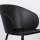 WHITE LABEL LIVING Gigi spisebordsstol - sort polypropylen og stl