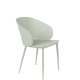 WHITE LABEL LIVING Gigi spisebordsstol - mint polypropylen og stl