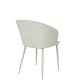 WHITE LABEL LIVING Gigi spisebordsstol - mint polypropylen og stl
