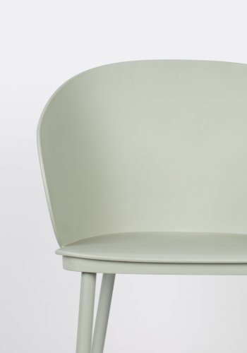 WHITE LABEL LIVING Gigi spisebordsstol - mint polypropylen og stl