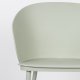 WHITE LABEL LIVING Gigi spisebordsstol - mint polypropylen og stl