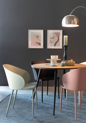 WHITE LABEL LIVING Gigi spisebordsstol - mint polypropylen og stl