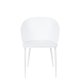 WHITE LABEL LIVING Gigi spisebordsstol - hvid polypropylen og stl