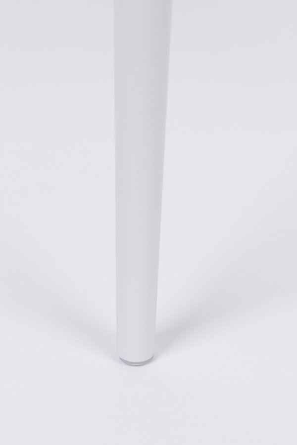 WHITE LABEL LIVING Gigi spisebordsstol - hvid polypropylen og stl