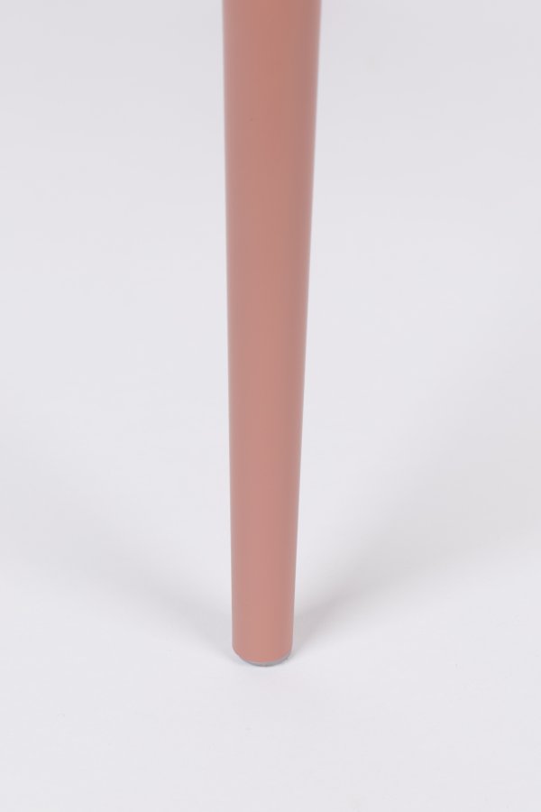 WHITE LABEL LIVING Pip spisebordsstol - lyserd polypropylen og metal