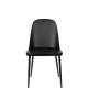 WHITE LABEL LIVING Pip spisebordsstol - sort polypropylen og metal
