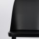 WHITE LABEL LIVING Pip spisebordsstol - sort polypropylen og metal