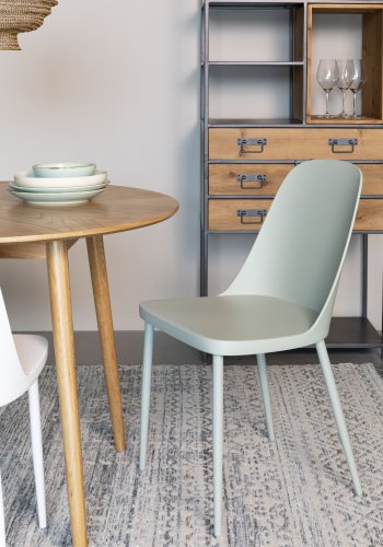 WHITE LABEL LIVING Pip spisebordsstol - mint polypropylen og metal