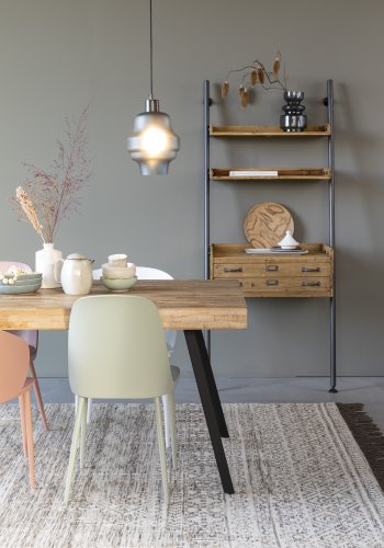 WHITE LABEL LIVING Pip spisebordsstol - mint polypropylen og metal