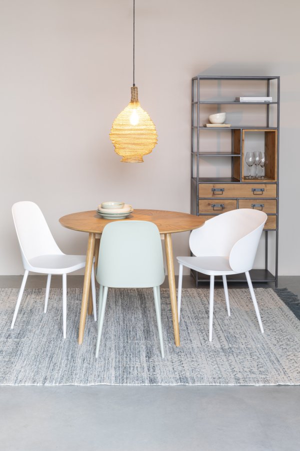 WHITE LABEL LIVING Pip spisebordsstol - mint polypropylen og metal