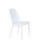 WHITE LABEL LIVING Pip spisebordsstol - hvid polypropylen og metal
