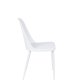 WHITE LABEL LIVING Pip spisebordsstol - hvid polypropylen og metal