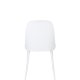 WHITE LABEL LIVING Pip spisebordsstol - hvid polypropylen og metal