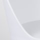 WHITE LABEL LIVING Pip spisebordsstol - hvid polypropylen og metal