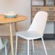 WHITE LABEL LIVING Pip spisebordsstol - hvid polypropylen og metal